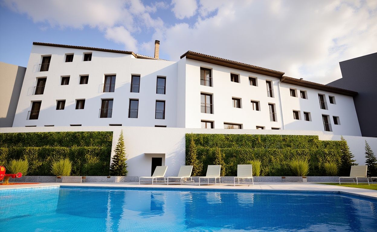 Fachada exterior de vivienda moderna con acabados de calidad