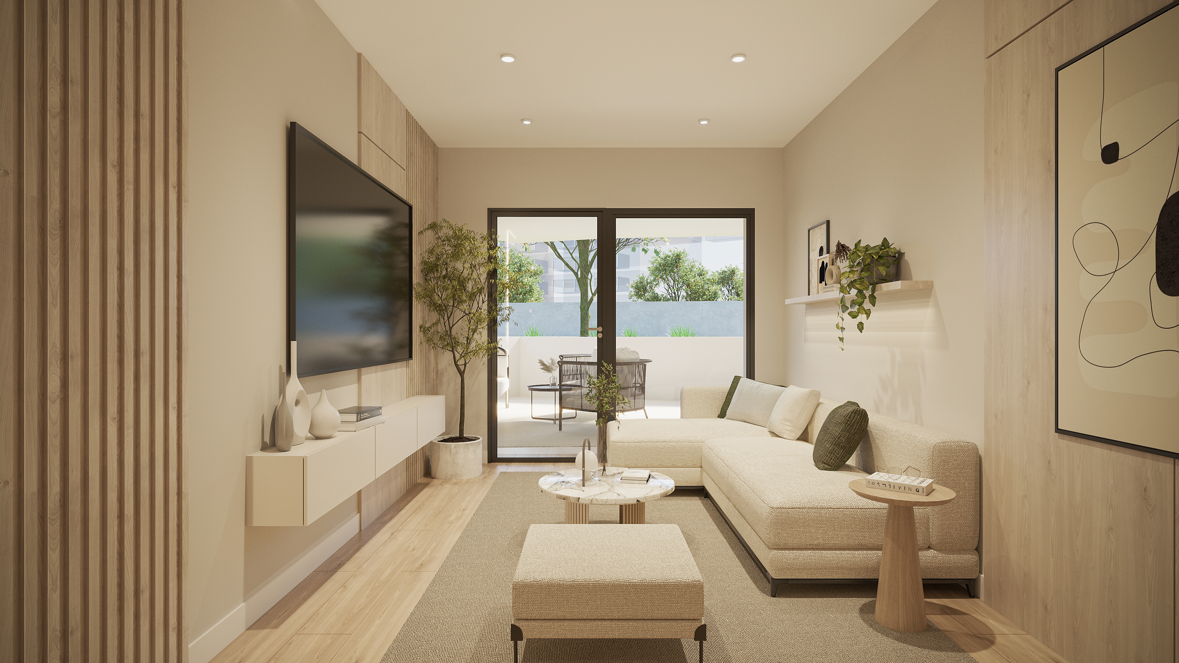 Salones modernos y luminosos